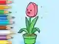 لعبة Coloring Book: A Bunch Of Tulips على الانترنت