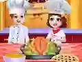 لعبة Chef Twins Thanksgiving Dinner Cooking على الانترنت