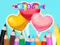 لعبة Coloring Book: Heart Balloons على الانترنت