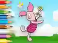لعبة Coloring Book: Piglet Holds Toy Windmill على الانترنت