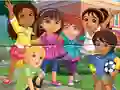 لعبة Jigsaw Puzzle: Dora Into City على الانترنت