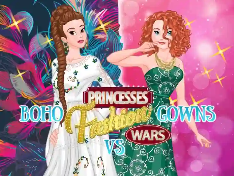 لعبة Princesses: Boho Vs Dress Fashion Wars على الانترنت