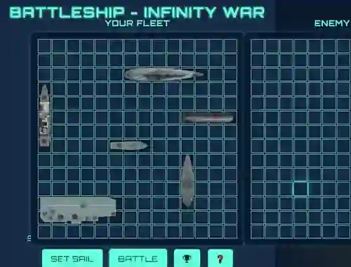 لعبة Battleship Infinity War على الانترنت