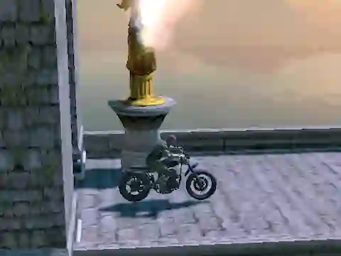 لعبة Motorcycle Race Through Ruins على الانترنت