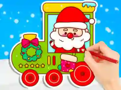 لعبة Coloring Book: Christmas Train على الانترنت