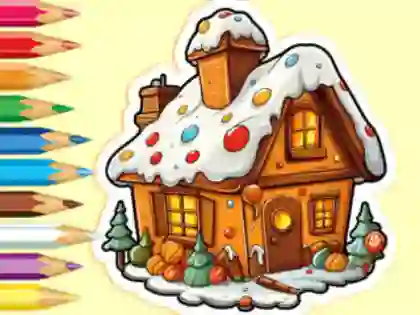 لعبة Coloring Book: Christmas Candy House على الانترنت