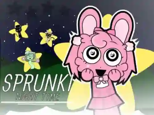 لعبة Sprunki Night Time 2 على الانترنت