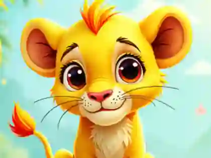 لعبة Jigsaw Puzzle: Baby Simba على الانترنت