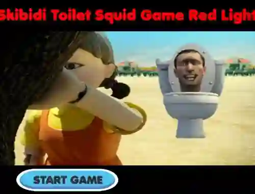 لعبة Skibidi Toilet Squid Game Red Light على الانترنت