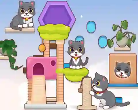 لعبة Decor My: Kitty Wall على الانترنت