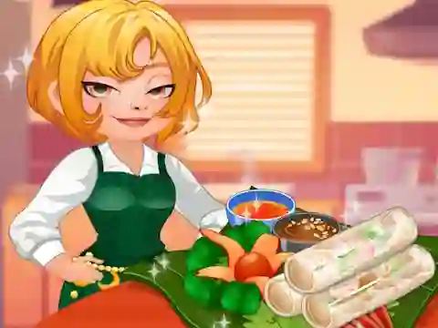 لعبة Roxie's Kitchen: Spring Roll على الانترنت