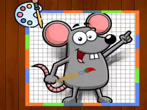 لعبة Funny Mouse Coloring Time على الانترنت