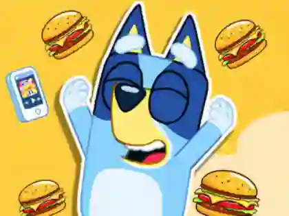لعبة Jigsaw Puzzle: Burger Dog Bluey على الانترنت