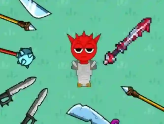 لعبة Red Sprunki With A Sword على الانترنت