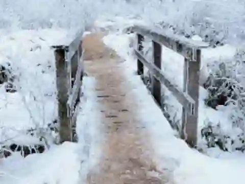 لعبة Bridge Winter Snow Jigsaw على الانترنت