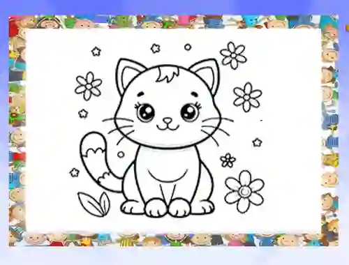 لعبة Beautiful Cats Coloring Book على الانترنت