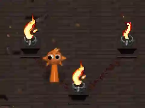لعبة Sprunki Torches Maze على الانترنت