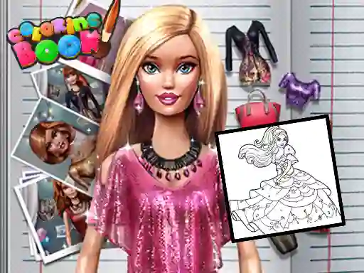 لعبة Coloring Book for Barbie على الانترنت