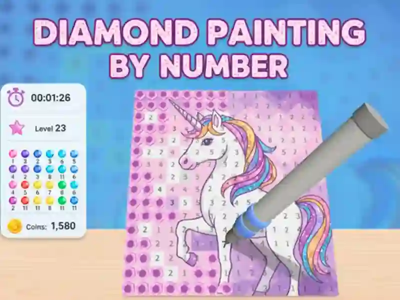 لعبة Diamond Painting by Number على الانترنت