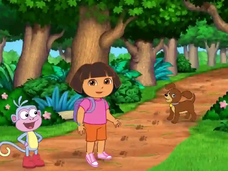 لعبة Dora the Explorer Find Those Puppies على الانترنت