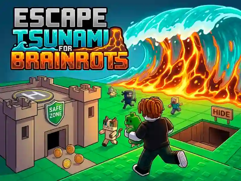 لعبة Escape Tsunami for Brainrots على الانترنت