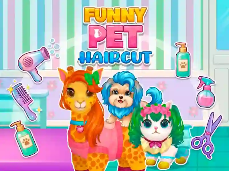 لعبة Funny Pet Haircut على الانترنت