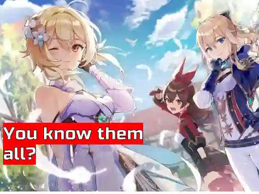 لعبة Genshin Impact (Part 1) - Test - Characters على الانترنت