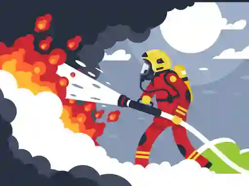 لعبة Fire Fighters Jigsaw على الانترنت
