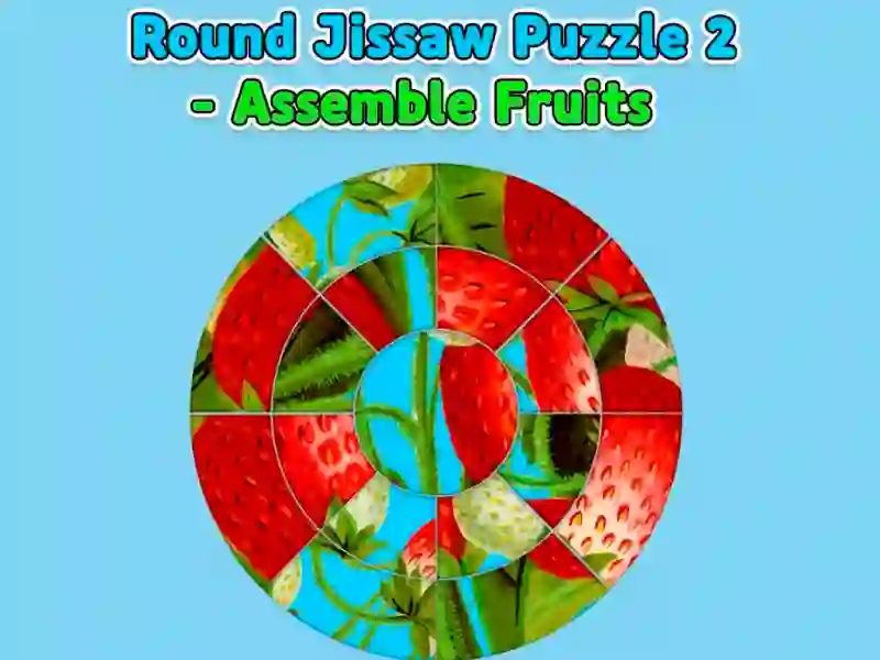 لعبة Round jigsaw Puzzle 2 - Assemble Fruits على الانترنت
