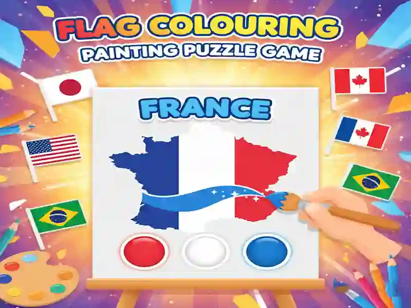 لعبة Flag Colouring Painting Puzzle Game على الانترنت