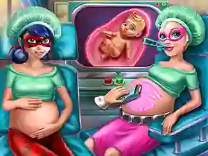 لعبة Hero BFFs Pregnant Check up على الانترنت