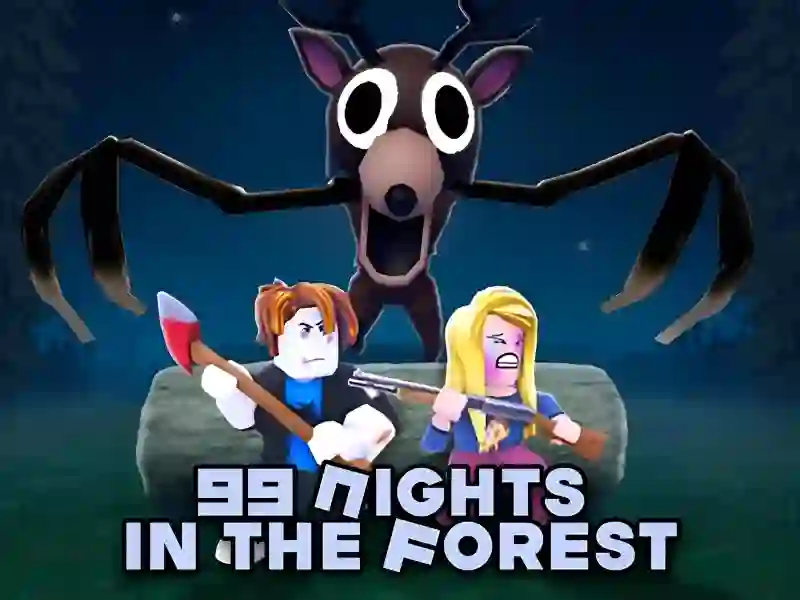 لعبة 99 Nights in the Forest - Roblox على الانترنت