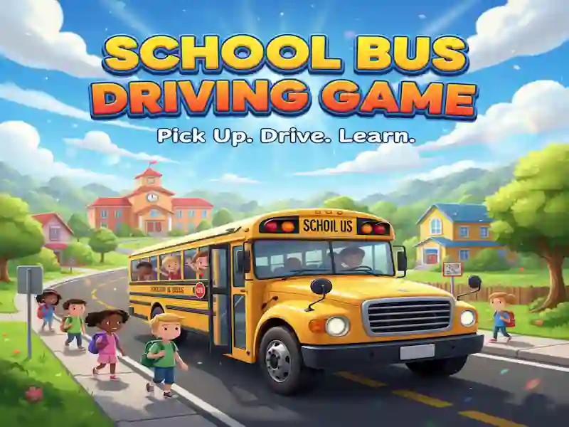 لعبة School Bus Driving Game على الانترنت