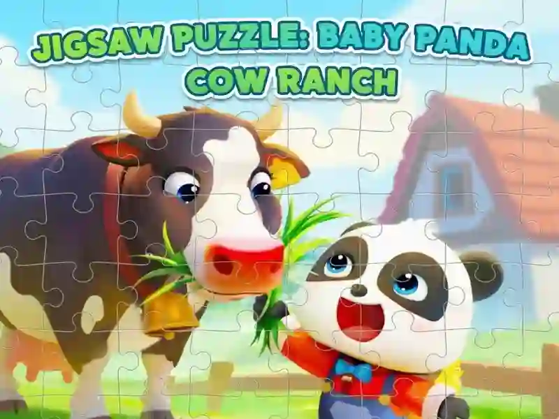 لعبة Jigsaw Puzzle: Baby Panda Cow Ranch على الانترنت