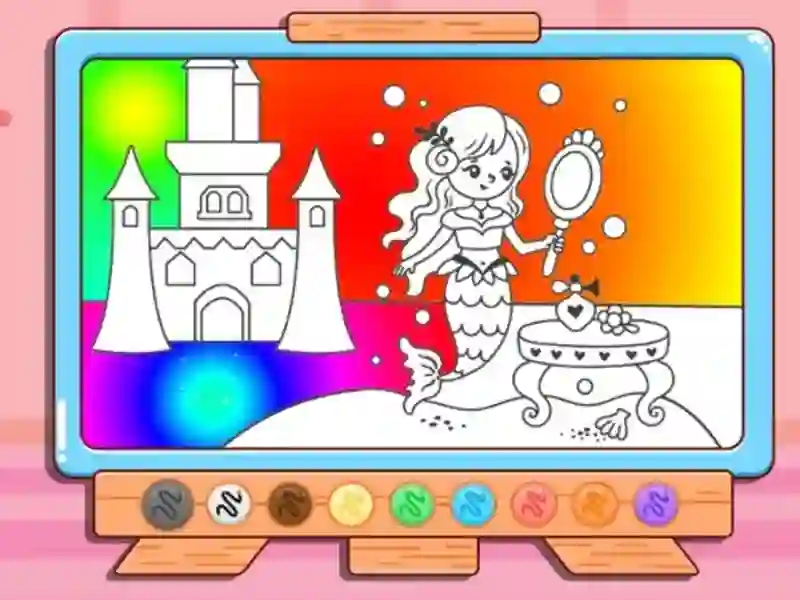 لعبة Coloring Book: Mermaid Makeup على الانترنت