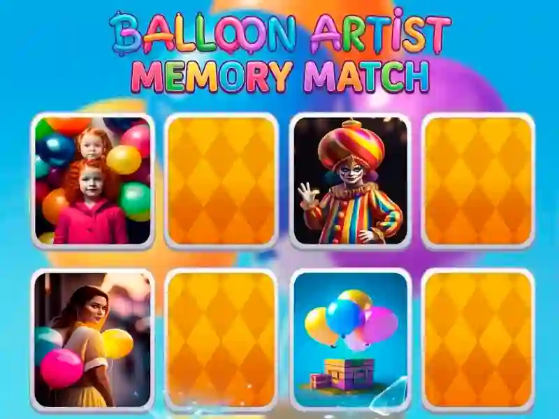 لعبة Balloon Artist Memory Match على الانترنت