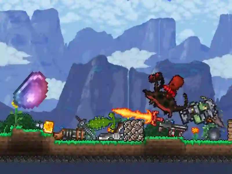 لعبة Terraria Playground على الانترنت