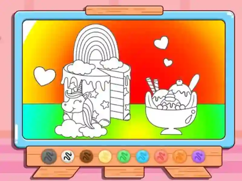 لعبة Coloring Book: Unicorn Chef على الانترنت