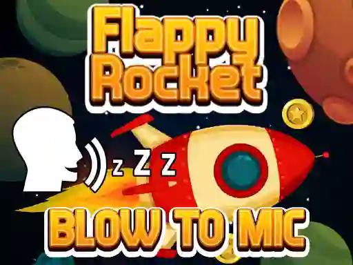 لعبة Flappy Rocket With Blowing على الانترنت