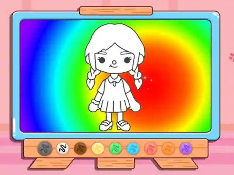 لعبة Coloring Book: Toca Boca Girl على الانترنت