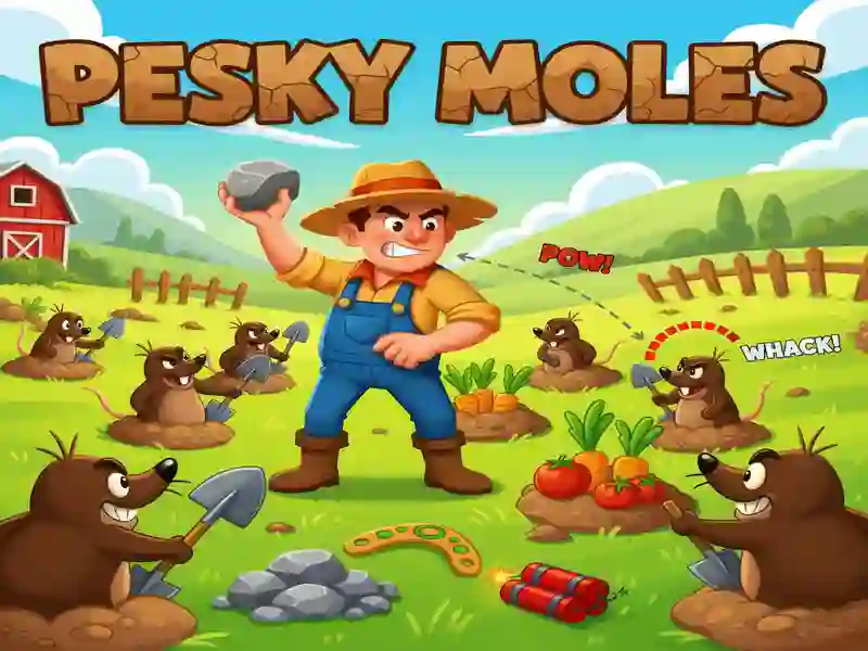 لعبة Pesky Moles على الانترنت