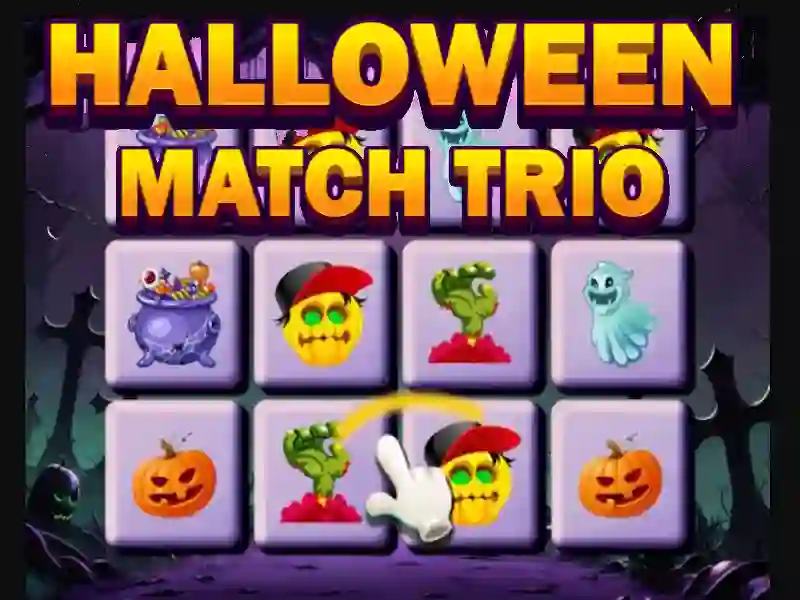 لعبة Halloween Match Trio على الانترنت