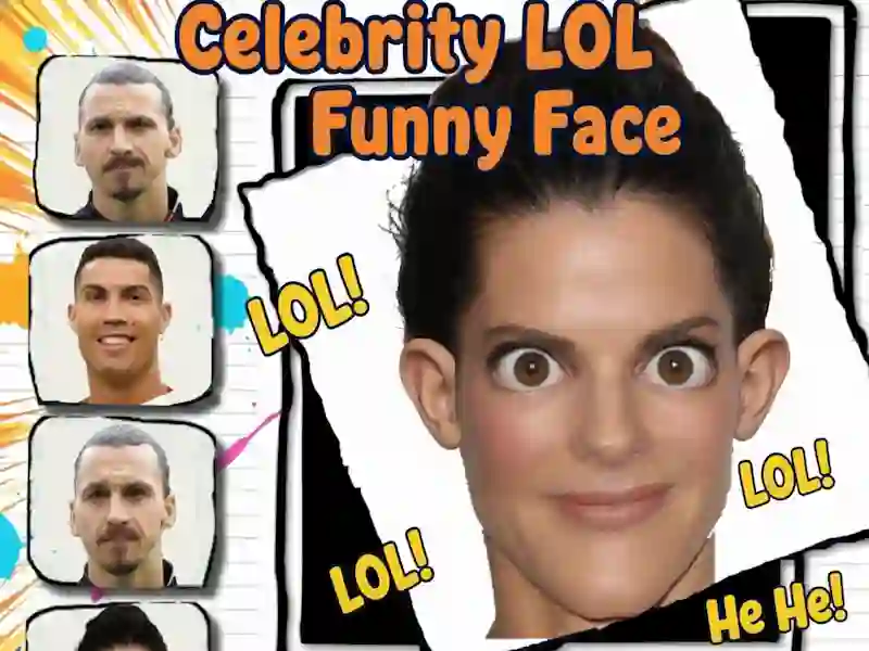 لعبة Celebrity LOL Funny Face على الانترنت