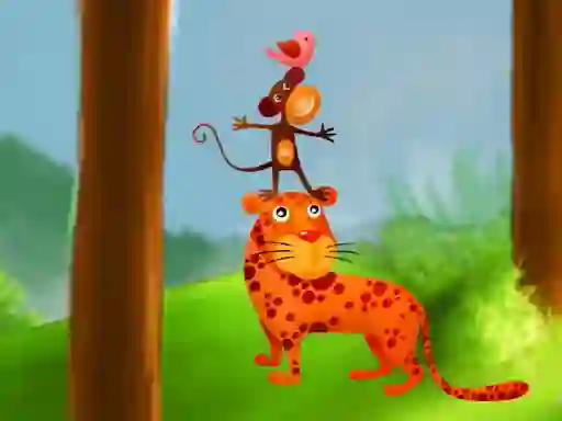 لعبة Animal Tower Puzzle على الانترنت