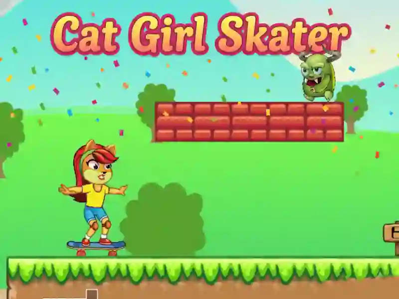 لعبة Cat Girl Skater على الانترنت
