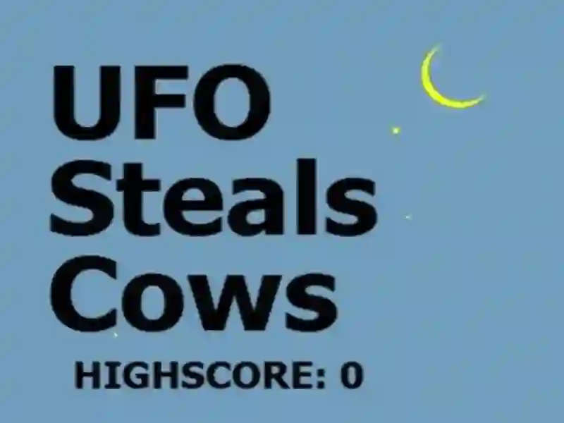 لعبة UFO Steals Cows على الانترنت
