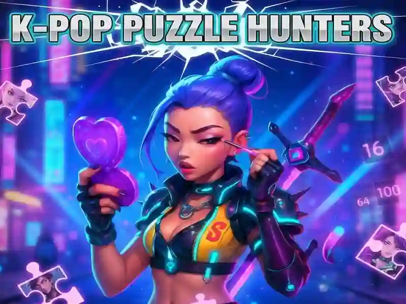 لعبة K-Pop Puzzle Hunters على الانترنت