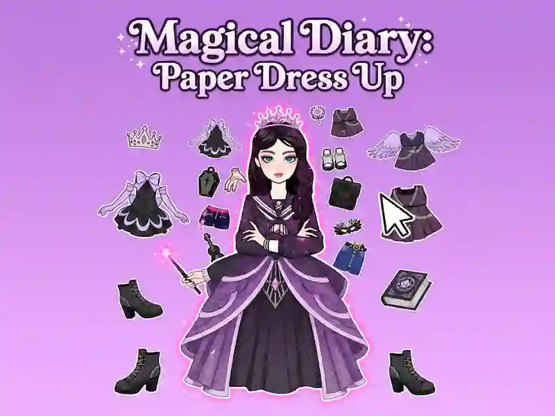 لعبة Magical Diary: Paper Dress Up على الانترنت