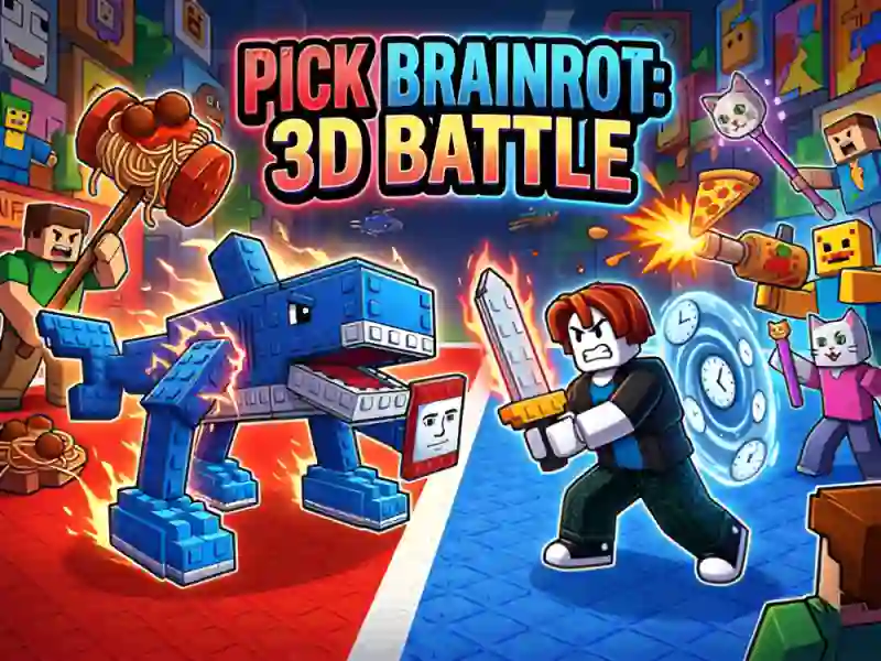 لعبة Pick Brainrot: 3D Battle على الانترنت
