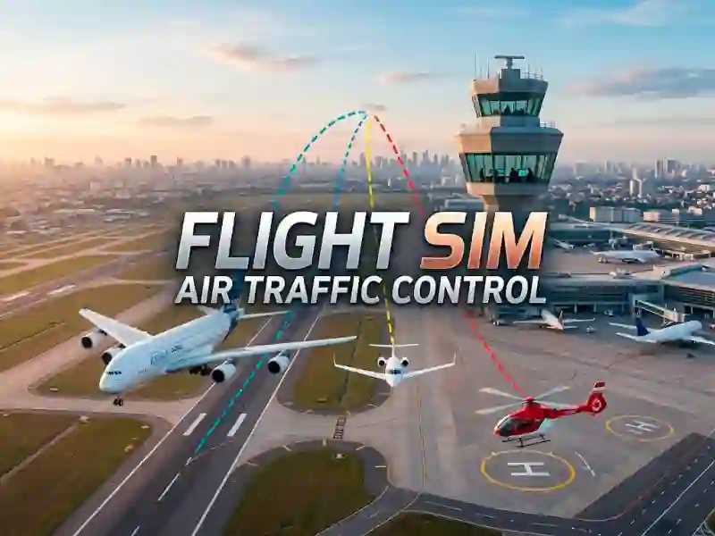 لعبة Flight Sim Air Traffic control على الانترنت